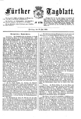 Fürther Tagblatt Freitag 19. Juli 1861