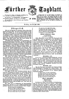 Fürther Tagblatt Dienstag 23. Juli 1861