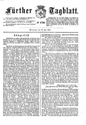 Fürther Tagblatt Mittwoch 24. Juli 1861