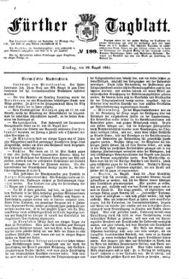 Fürther Tagblatt Dienstag 20. August 1861