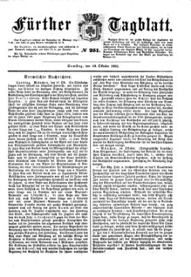 Fürther Tagblatt Samstag 19. Oktober 1861