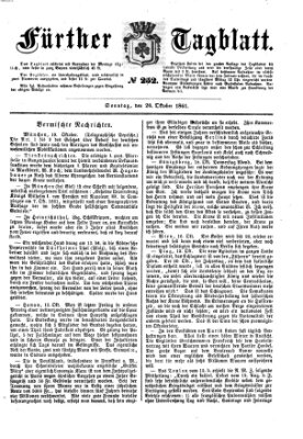 Fürther Tagblatt Sonntag 20. Oktober 1861