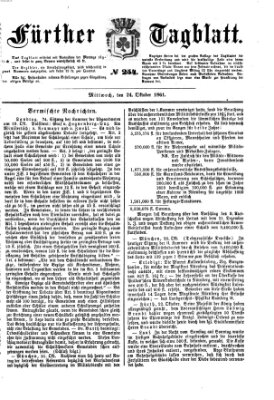 Fürther Tagblatt Mittwoch 23. Oktober 1861