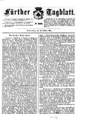 Fürther Tagblatt Donnerstag 24. Oktober 1861