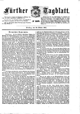 Fürther Tagblatt Dienstag 29. Oktober 1861