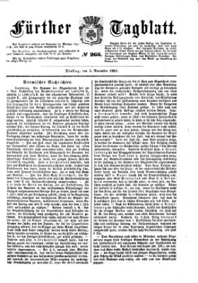 Fürther Tagblatt Dienstag 5. November 1861