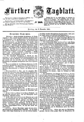 Fürther Tagblatt Freitag 8. November 1861