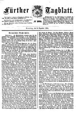 Fürther Tagblatt Sonntag 8. Dezember 1861