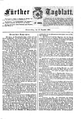 Fürther Tagblatt Donnerstag 19. Dezember 1861