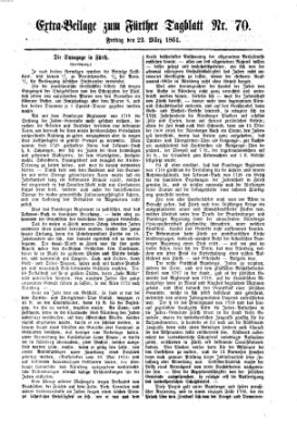 Fürther Tagblatt Freitag 22. März 1861