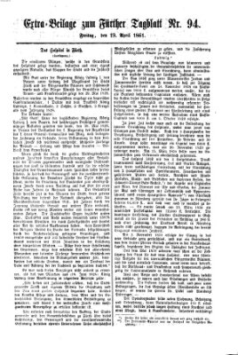 Fürther Tagblatt Freitag 19. April 1861