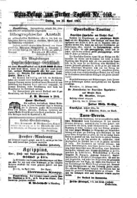 Fürther Tagblatt Dienstag 30. April 1861