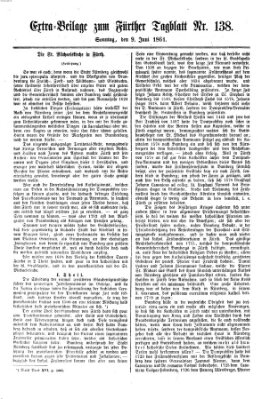 Fürther Tagblatt Sonntag 9. Juni 1861