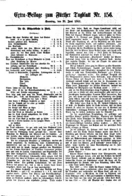 Fürther Tagblatt Sonntag 30. Juni 1861