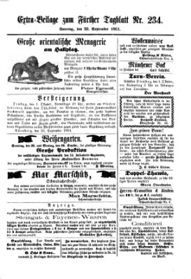 Fürther Tagblatt Montag 29. Juli 1861