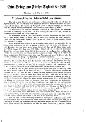 Fürther Tagblatt Sonntag 1. Dezember 1861