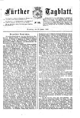 Fürther Tagblatt Sonntag 12. Januar 1862