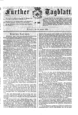 Fürther Tagblatt Sonntag 26. Januar 1862