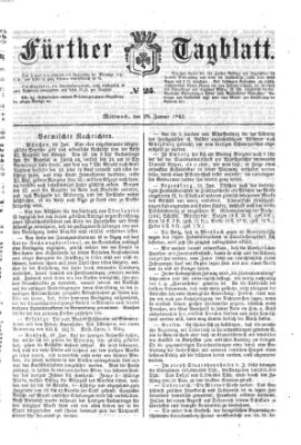 Fürther Tagblatt Mittwoch 29. Januar 1862