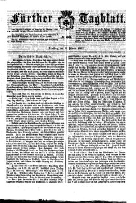 Fürther Tagblatt Dienstag 11. Februar 1862