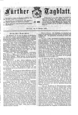 Fürther Tagblatt Freitag 14. Februar 1862