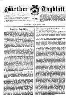 Fürther Tagblatt Donnerstag 27. Februar 1862