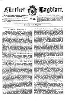 Fürther Tagblatt Mittwoch 5. März 1862