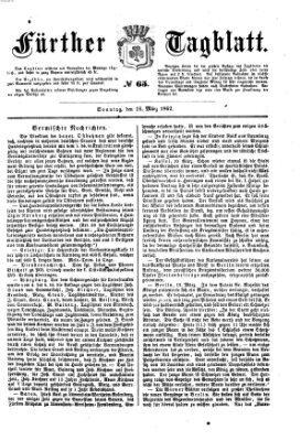 Fürther Tagblatt Sonntag 16. März 1862