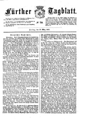 Fürther Tagblatt Freitag 28. März 1862