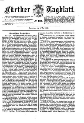 Fürther Tagblatt Sonntag 4. Mai 1862