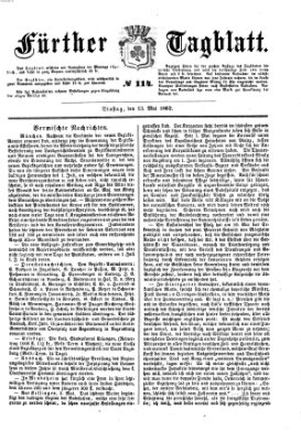 Fürther Tagblatt Dienstag 13. Mai 1862