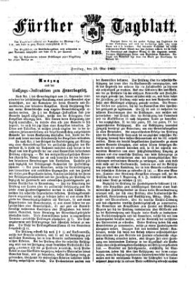 Fürther Tagblatt Freitag 23. Mai 1862