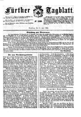 Fürther Tagblatt Samstag 21. Juni 1862