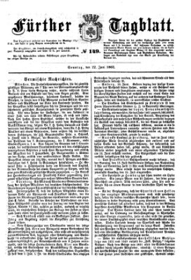 Fürther Tagblatt Sonntag 22. Juni 1862