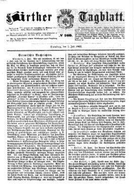 Fürther Tagblatt Samstag 5. Juli 1862