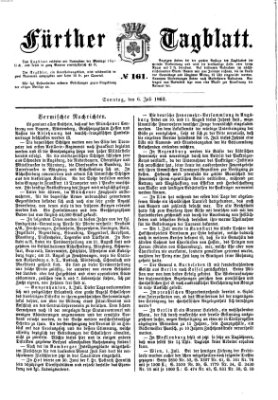 Fürther Tagblatt Sonntag 6. Juli 1862