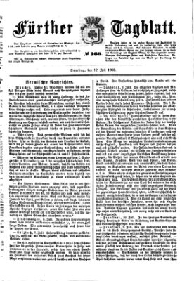 Fürther Tagblatt Samstag 12. Juli 1862