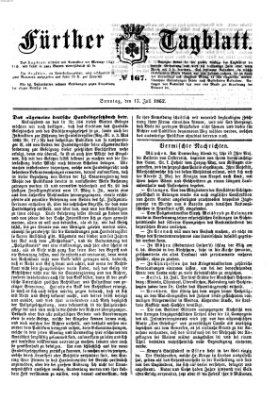 Fürther Tagblatt Sonntag 13. Juli 1862