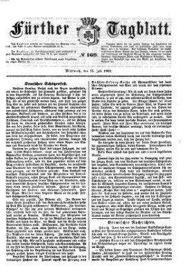 Fürther Tagblatt Mittwoch 16. Juli 1862