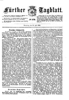 Fürther Tagblatt Sonntag 20. Juli 1862