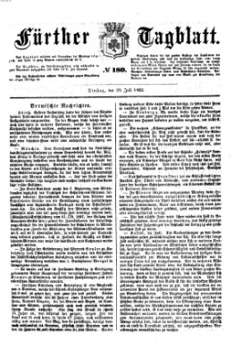 Fürther Tagblatt Dienstag 29. Juli 1862