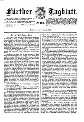 Fürther Tagblatt Mittwoch 6. August 1862