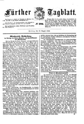 Fürther Tagblatt Freitag 15. August 1862