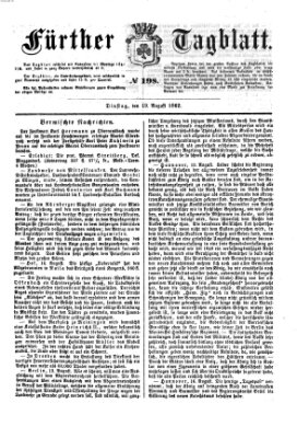 Fürther Tagblatt Dienstag 19. August 1862