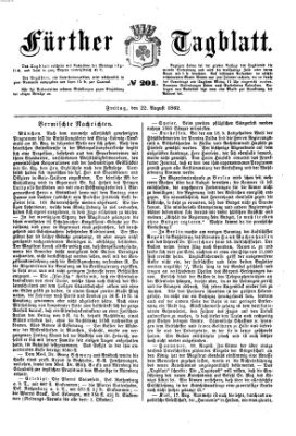 Fürther Tagblatt Freitag 22. August 1862