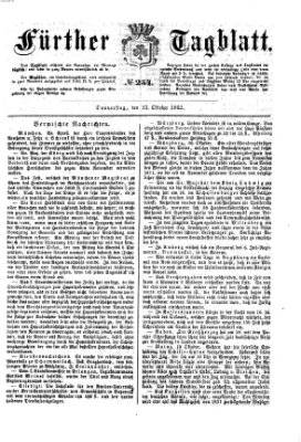 Fürther Tagblatt Donnerstag 23. Oktober 1862