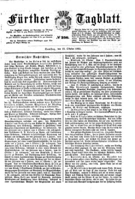 Fürther Tagblatt Samstag 25. Oktober 1862