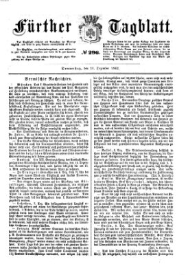 Fürther Tagblatt Donnerstag 11. Dezember 1862