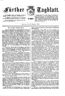 Fürther Tagblatt Freitag 12. Dezember 1862