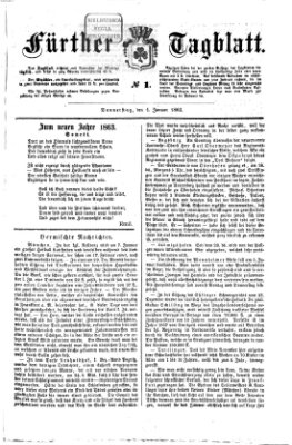 Fürther Tagblatt Donnerstag 1. Januar 1863